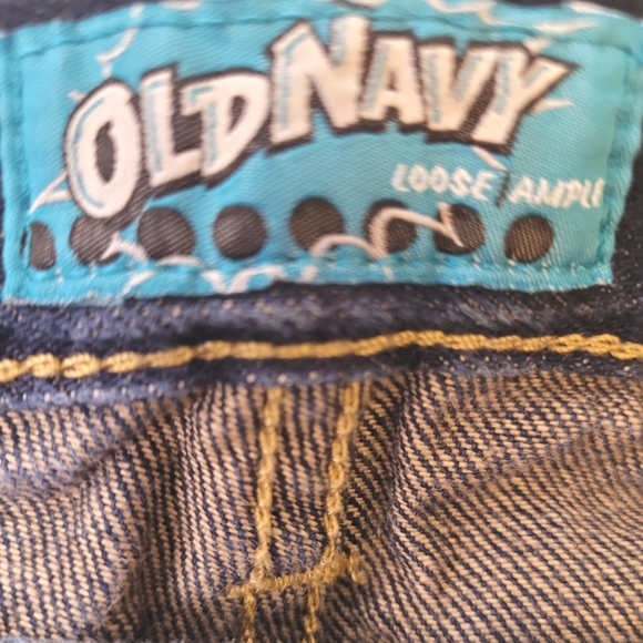 Old Navy Boys Jeans Loose Ample Fit Size 10 Adj Waist Great Condition 👍 - Picture 3 of 4